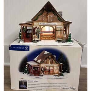 Department 56 Snow Village Timberlake Outfitters #55054 Retired Christmas EUC
